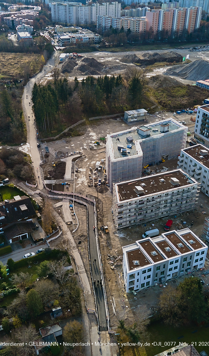 21.11.2020 - Piederstrorfer Gelände und Alexisquartier in Neuperlach in München 21.11.2020 - Piederstrorfer Gelände und Alexisquartier in Neuperlach in München